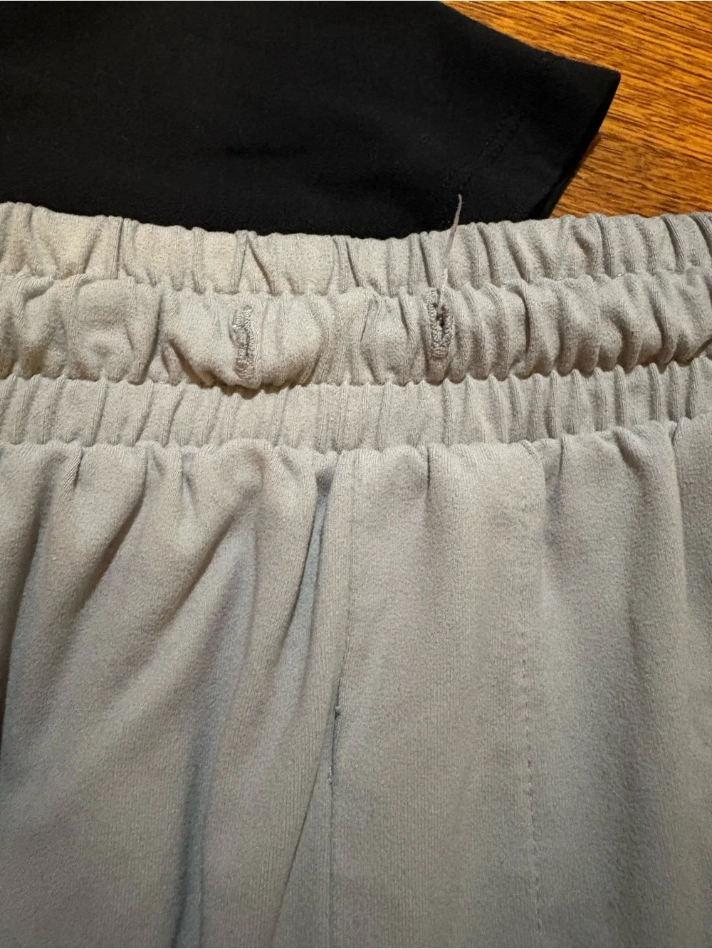 Boys size 14/16 2 Black Crew Neck Tees  & Light Gray Athletic Shorts